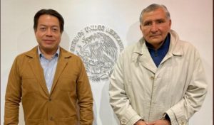 Mario Delgado y Adán Augusto López dialogan sobre la reforma eléctrica