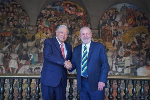 AMLO se reúne con Lula da Silva en Palacio Nacional