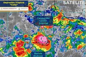 ‘Celia’ se ubica al sur de Oaxaca; se intensificará a tormenta tropical este martes