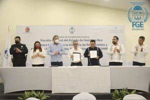Firma FGE Quintana Roo un convenio de colaboración con CANIRAC para revisiones periódicas en Cancún