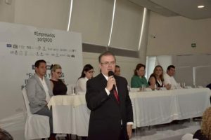 Conferencia “Futuro y retos internacionales para Quintana Roo” a cargo del Canciller Marcelo Ebrard Casaubon, secretario de Relaciones Exteriores de México