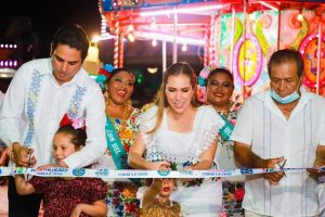 Atenea Gómez Ricalde inaugura las fiestas de Fundación de Isla Mujeres