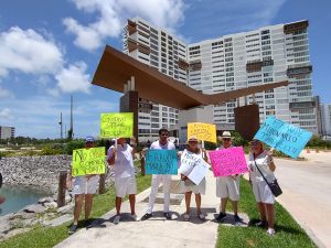 Protestan por millonario fraude de residencial Elite Marea en Puerto Cancún