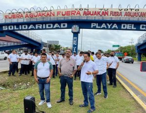 Señor presidente Andrés Manuel López Obrador, también en Solidaridad se debe respetar la voluntad del pueblo para que se valla Aguakan: Ciudadanos