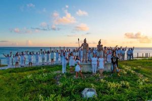 Celebran Día Internacional de la paz con ceremonia maya en Punta sur, Isla Mujeres