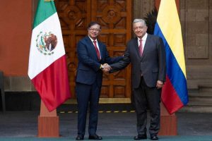 AMLO recibe en Palacio Nacional a presidente de Colombia, Gustavo Petro