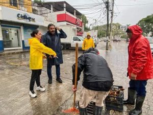 Trabajan en prevención de afectaciones por lluvias en Benito Juárez