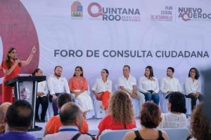 La voz de las y los Quintanarroense sustentará el Plan Estatal de Desarrollo: Mara Lezama