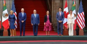 Inicia Cumbre de Líderes de América del Norte; AMLO recibe a Biden y Trudeau en Palacio Nacional