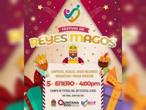 Celebrará DIF Quintana Roo festival del Día de Reyes Magos en la capital