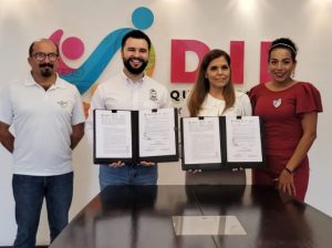 Firman convenio DIF Quintana Roo y COJUDEQ, para fomentar el deporte, la participación y convivencia