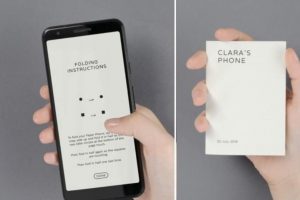 Google crea un “celular de papel” para evitar distracciones en el trabajo