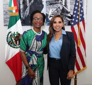 Mara Lezama y Dorothy Ngutter fortalecen relación bilateral y labor conjunta
