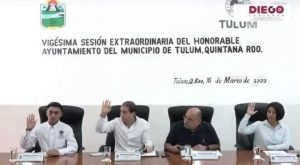 «Estamos en sus manos todos los turistas y ciudadanos de este municipio» al tomar protesta al nuevo Secretario de Seguridad Publica y Tesorero de Tulum: Diego Castañón