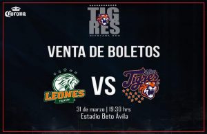 La directiva de Tigres anuncia venta de boletos el mismo día del juego 31 de marzo: Leones de Yucatán vs Tigres de Quintana Roo
