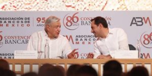 Inauguran Vila y López Obrador la 86 Convención Bancaria de la ABM