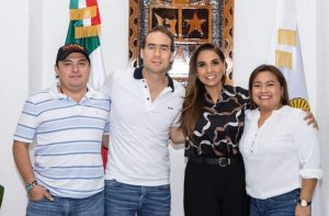 Se reúne Diego Castañón Trejo con la gobernadora Mara Lezama y la legisladora Silvia Dzul Sánchez por Tulum