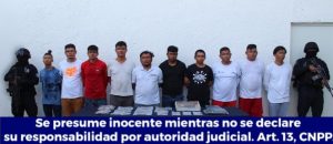 Seguridad Pública de Quintana Roo detiene a grupo de 10 personas por delitos contra la salud