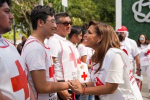Mara Lezama encabezó la Colecta Nacional de la Cruz Roja en Quintana Roo