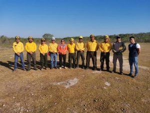 Exitosa transferencia de mando: EEMI y combatientes logran controlar incendio forestal “San José” en el municipio de Lázaro Cárdenas en Quintana Roo