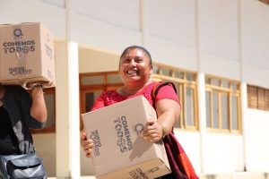Continúa entrega de paquetes alimentarios “Comemos Tod@s” en Quintana Roo