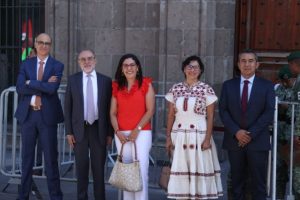 Consejeros del INE se reúnen con López Obrador en Palacio Nacional