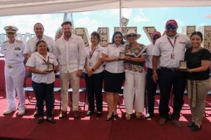 Mara Lezama reconoce en Chetumal el papel fundamental del trabajador portuario