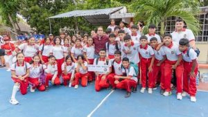 Diego Castañón Trejo encabeza arranque de torneo de fútbol intertelesecundarias en Tulum