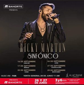 Ricky Martin regresa a México con su nueva propuesta escénica: Ricky Martin Sinfónico