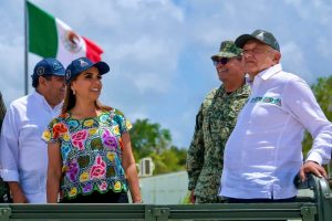 Junto con Presidente de México Mara Lezama supervisa magnas obras en Quintana Roo