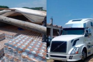 Tráiler con cervezas falsificadas es interceptada por autoridades de Oaxaca