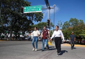 En marcha proyecto de semaforizacion y rehabilitación de cruces viales en Cancún: Ana Paty Peralta