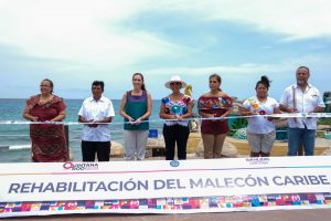 Mara Lezama y Atenea Gómez reinauguran el Malecón del Caribe para disfrute de isleños y turistas