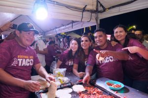 Disfrutan benitojuarenses de más de 60 mil tacos en Festival realizado en Tajamar