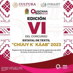 SEDE y FONART lanzan convocatoria para el VI Concurso Estatal de Textil “Chuuy K’Káab 2023