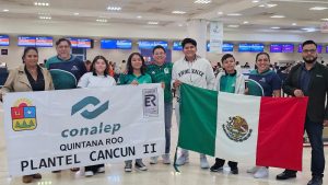 Cuatro destacados alumnos del Plantel CONALEP Cancún II representan a Quintana Roo en EXPOCIENTEC 2023 en Paraguay