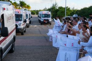 Mara Lezama realiza histórica entrega de 30 ambulancias para el servicio de salud de las y los quintanarroenses