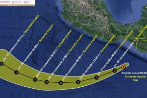 Tormenta tropical ‘Pilar’ ocasiona lluvias «intensas» en el sureste de México