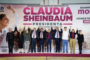 Claudia Sheinbaum presenta equipo de precampaña rumbo a la presidencia de la República