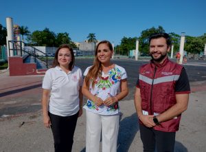 Invierten Mara Lezama y Juanita Alonso más de 24 MDP para rehabilitar la unidad deportiva “Bicentenario” en Cozumel