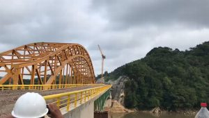Tren Maya realiza pruebas en puente de Boca del Cerro en Tenosique