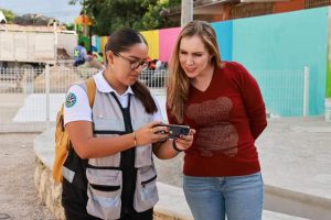 Avanza la transformación de Ciudad Mujeres con la construcción del nuevo parque infantil Oxté