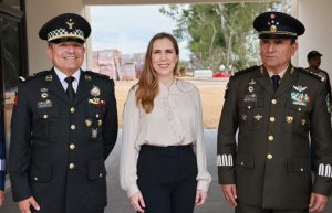 Atenea Gómez Ricalde fortalece lazos de cooperación con las Fuerzas del Orden