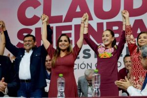 Mara Lezama respalda a Claudia Sheinbaum en su declaratoria como candidata oficial de Morena