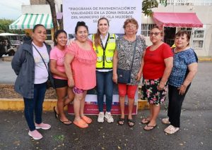 Atenea Gómez Ricalde impulsa el bienestar y la transformación de Isla Mujeres con obras de pavimentación