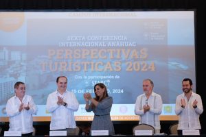 Inaugura Mara Lezama conferencia perspectivas turísticas 2024, con Quintana Roo en una nueva era para el turismo