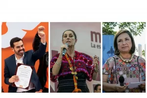 INE confirma los registros de Sheinbaum, Gálvez y Máynez como candidatos