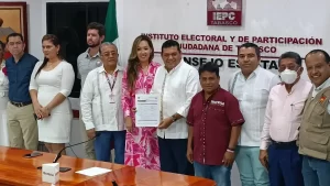 Se registra Javier May como candidato de Morena a la gubernatura de Tabasco