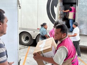Llegó el material electoral a Consejos Distritales 03 y 04 del INE en Quintana Roo