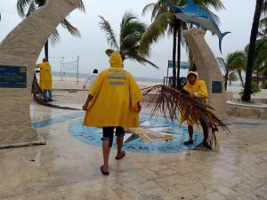 Gobierno Municipal de Isla Mujeres llama a tomar medidas preventivas ante las lluvias registradas